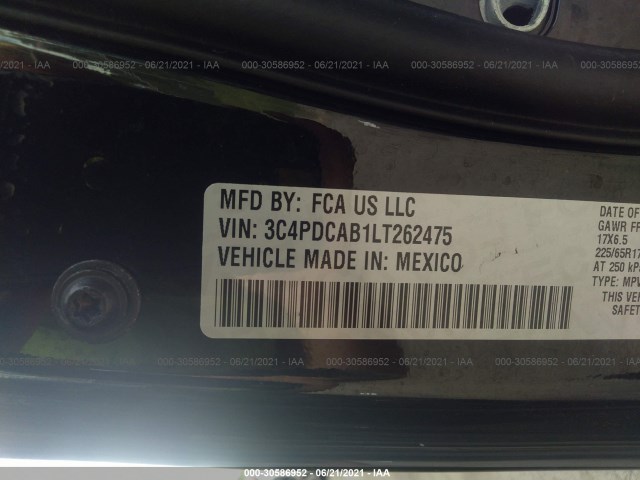 Photo 8 VIN: 3C4PDCAB1LT262475 - DODGE JOURNEY 