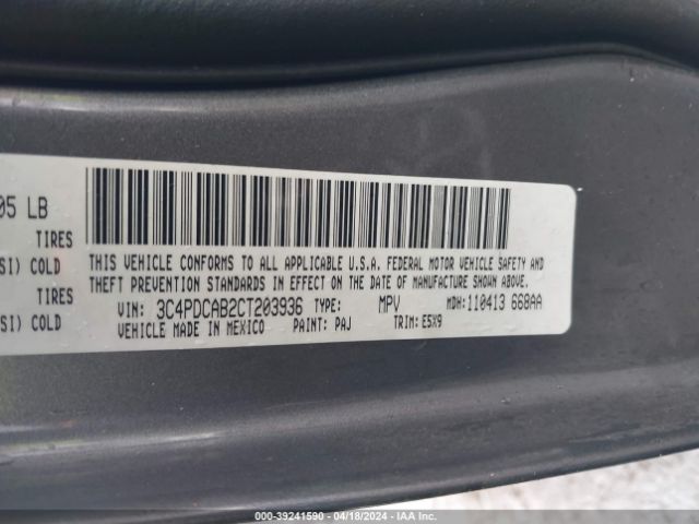 Photo 8 VIN: 3C4PDCAB2CT203936 - DODGE JOURNEY 