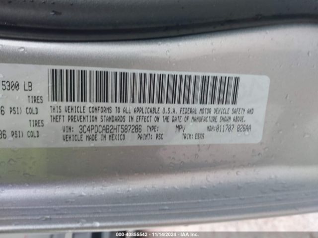 Photo 8 VIN: 3C4PDCAB2HT587286 - DODGE JOURNEY 