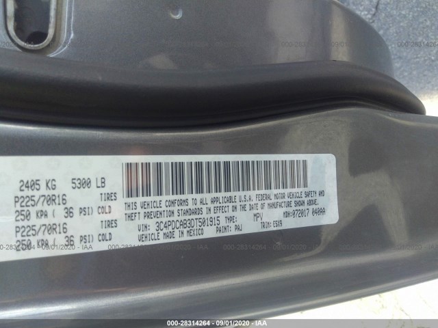 Photo 8 VIN: 3C4PDCAB3DT501915 - DODGE JOURNEY 