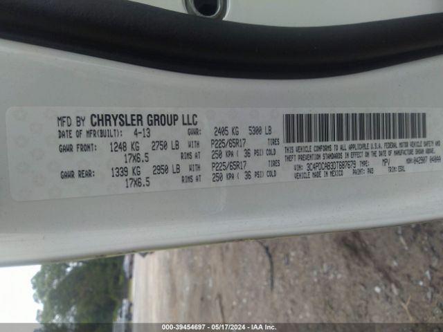 Photo 8 VIN: 3C4PDCAB3DT687679 - DODGE JOURNEY 