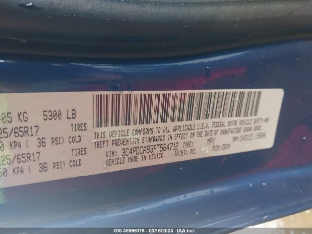 Photo 8 VIN: 3C4PDCAB3FT564712 - DODGE JOURNEY 