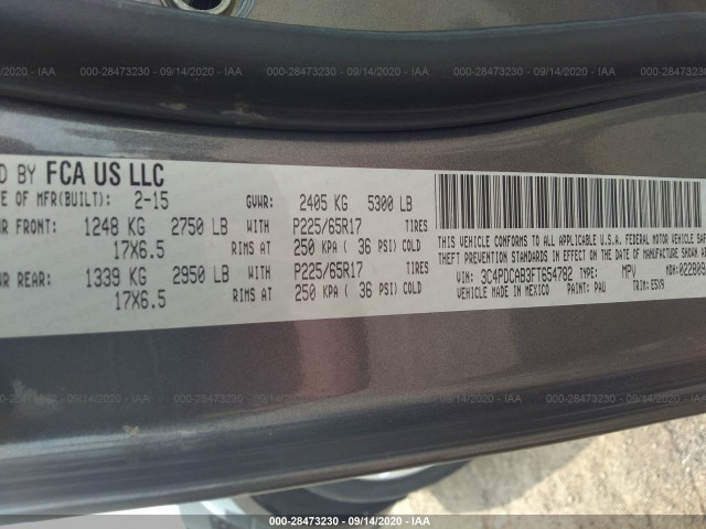 Photo 8 VIN: 3C4PDCAB3FT654782 - DODGE JOURNEY 