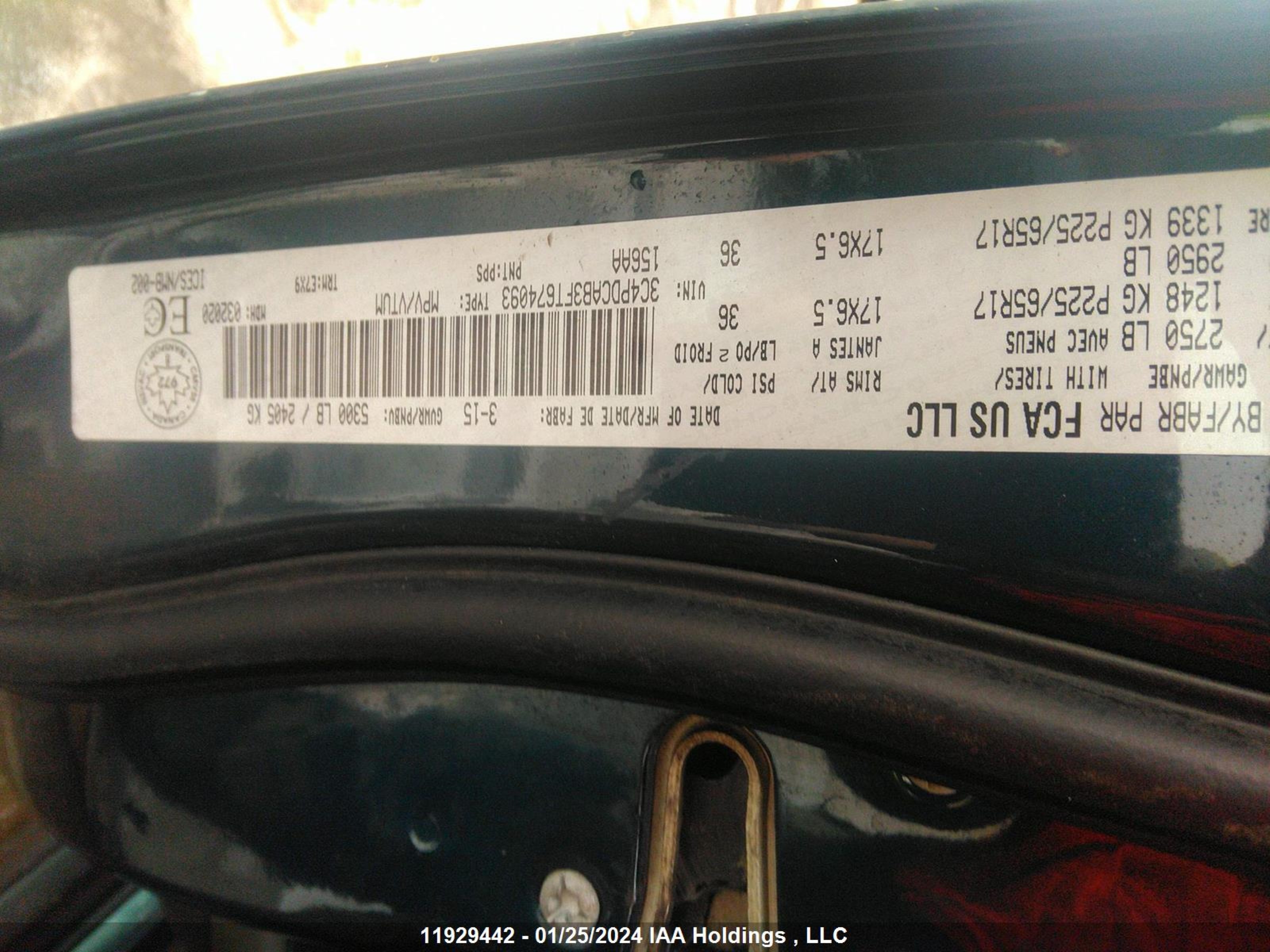 Photo 8 VIN: 3C4PDCAB3FT674093 - DODGE JOURNEY 