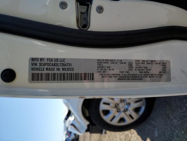 Photo 9 VIN: 3C4PDCAB3LT264731 - DODGE JOURNEY SE 