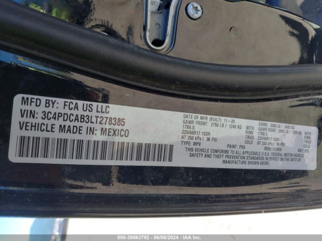 Photo 8 VIN: 3C4PDCAB3LT278385 - DODGE JOURNEY 