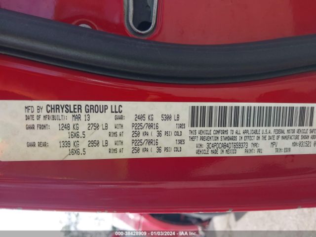 Photo 8 VIN: 3C4PDCAB4DT659373 - DODGE JOURNEY 