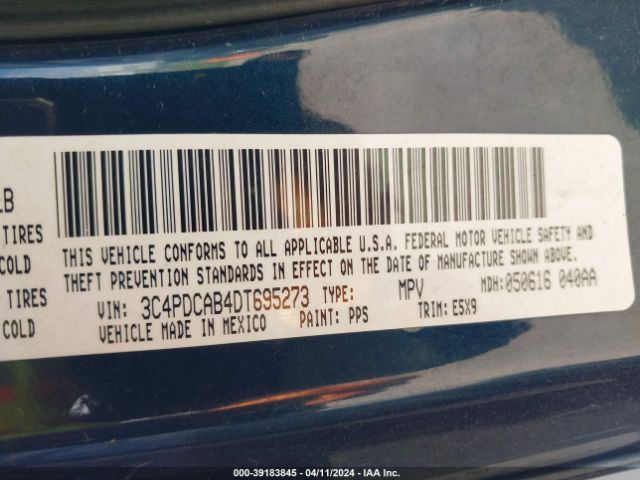 Photo 8 VIN: 3C4PDCAB4DT695273 - DODGE JOURNEY 