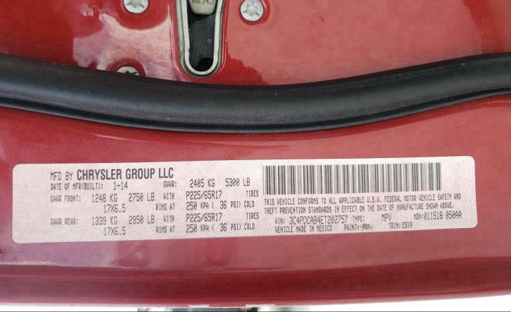 Photo 9 VIN: 3C4PDCAB4ET202757 - DODGE JOURNEY SE 