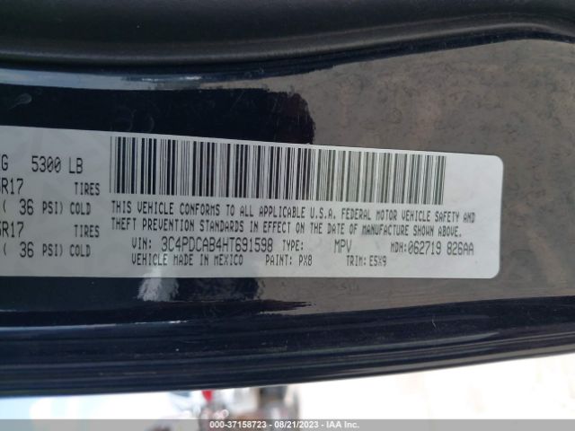 Photo 8 VIN: 3C4PDCAB4HT691598 - DODGE JOURNEY 