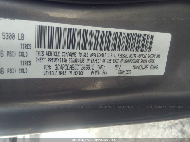 Photo 8 VIN: 3C4PDCAB5CT306915 - DODGE JOURNEY 