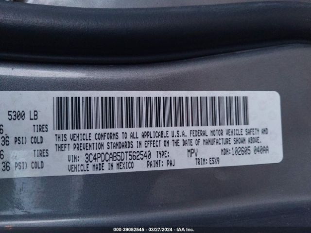 Photo 8 VIN: 3C4PDCAB5DT562540 - DODGE JOURNEY 