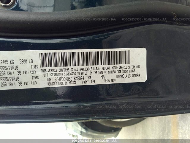 Photo 8 VIN: 3C4PDCAB5DT645904 - DODGE JOURNEY 