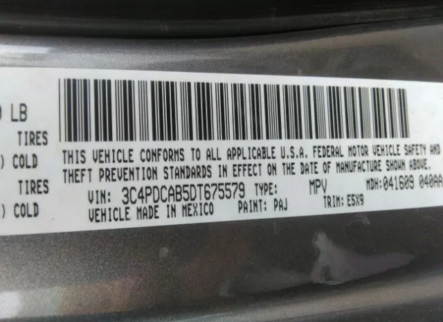 Photo 8 VIN: 3C4PDCAB5DT675579 - DODGE JOURNEY 