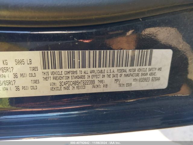 Photo 8 VIN: 3C4PDCAB5HT622399 - DODGE JOURNEY 