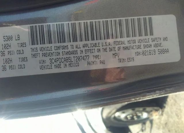 Photo 8 VIN: 3C4PDCAB5LT207477 - DODGE JOURNEY 