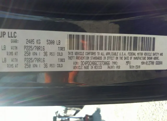 Photo 8 VIN: 3C4PDCAB6CT273066 - DODGE JOURNEY 