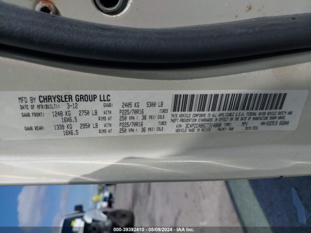 Photo 8 VIN: 3C4PDCAB6CT314800 - DODGE JOURNEY 