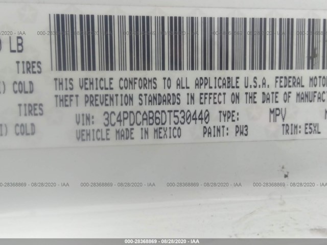 Photo 8 VIN: 3C4PDCAB6DT530440 - DODGE JOURNEY 