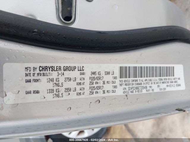 Photo 8 VIN: 3C4PDCAB6ET235498 - DODGE JOURNEY 