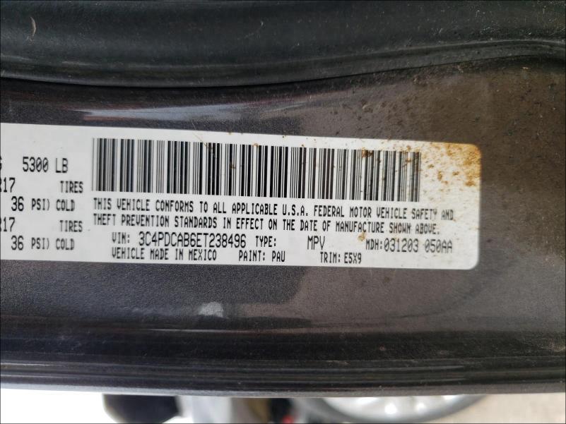 Photo 9 VIN: 3C4PDCAB6ET238496 - DODGE JOURNEY SE 