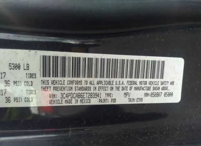 Photo 8 VIN: 3C4PDCAB6ET283941 - DODGE JOURNEY 