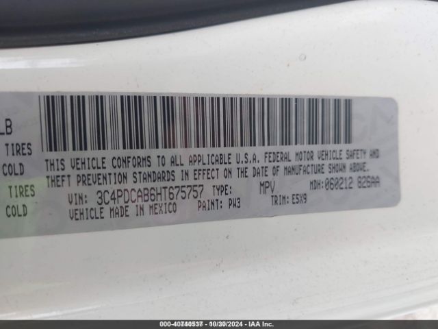 Photo 8 VIN: 3C4PDCAB6HT675757 - DODGE JOURNEY 