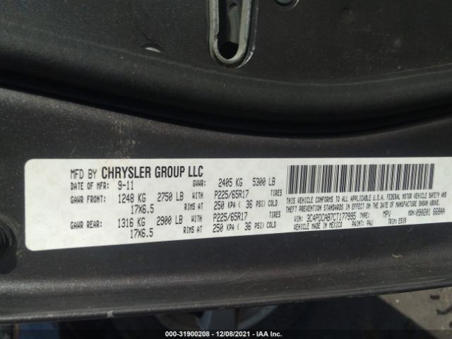 Photo 8 VIN: 3C4PDCAB7CT177995 - DODGE JOURNEY 