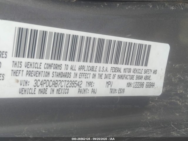 Photo 8 VIN: 3C4PDCAB7CT239542 - DODGE JOURNEY 