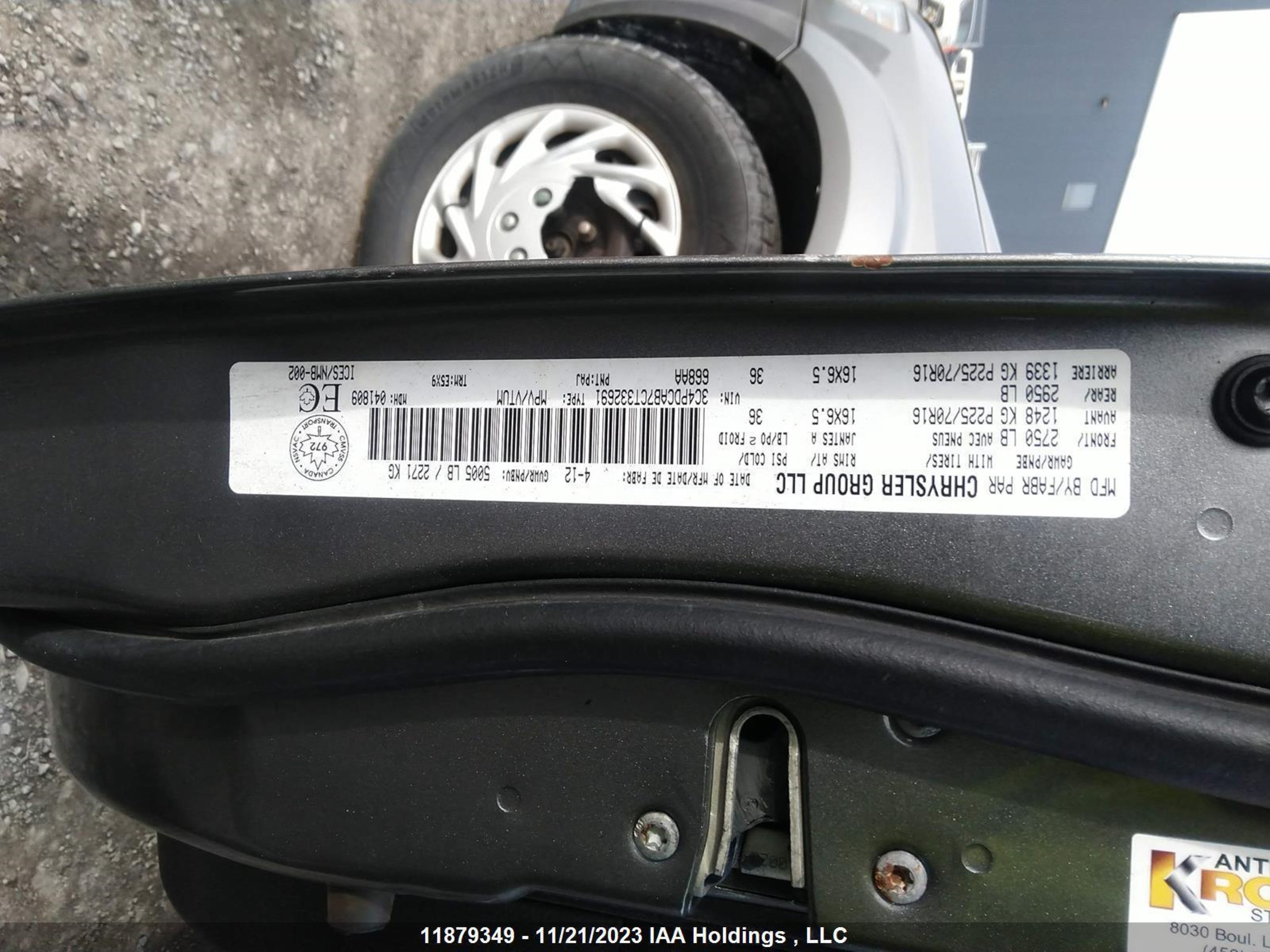 Photo 8 VIN: 3C4PDCAB7CT332691 - DODGE JOURNEY 