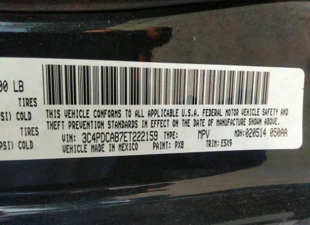 Photo 8 VIN: 3C4PDCAB7ET222159 - DODGE JOURNEY 