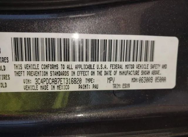 Photo 8 VIN: 3C4PDCAB7ET316820 - DODGE JOURNEY 