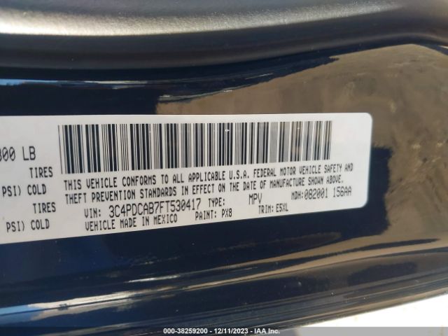 Photo 8 VIN: 3C4PDCAB7FT530417 - DODGE JOURNEY 