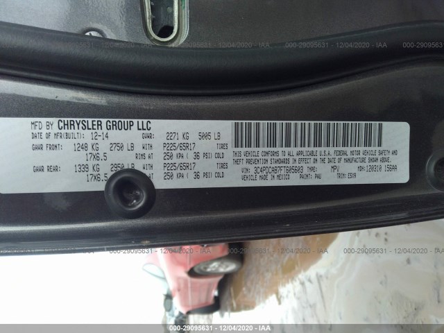 Photo 8 VIN: 3C4PDCAB7FT605603 - DODGE JOURNEY 