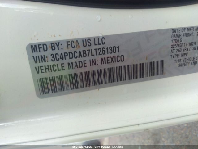 Photo 8 VIN: 3C4PDCAB7LT261301 - DODGE JOURNEY 