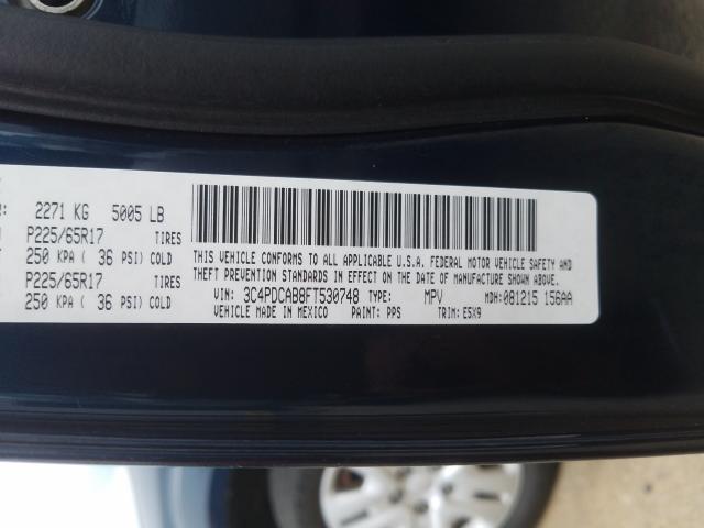 Photo 9 VIN: 3C4PDCAB8FT530748 - DODGE JOURNEY SE 