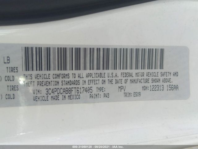 Photo 8 VIN: 3C4PDCAB8FT617405 - DODGE JOURNEY 