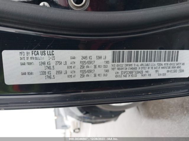 Photo 8 VIN: 3C4PDCAB8FT630428 - DODGE JOURNEY 