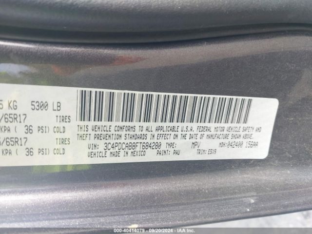 Photo 8 VIN: 3C4PDCAB8FT684280 - DODGE JOURNEY 