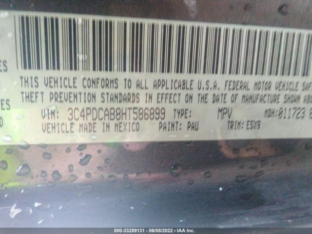 Photo 8 VIN: 3C4PDCAB8HT586899 - DODGE JOURNEY 