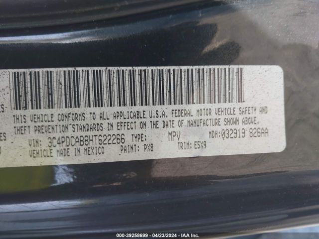 Photo 8 VIN: 3C4PDCAB8HT622266 - DODGE JOURNEY 