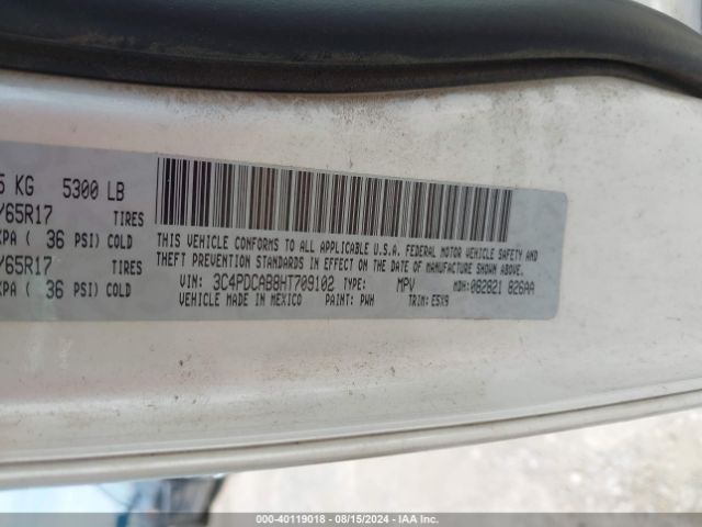 Photo 8 VIN: 3C4PDCAB8HT709102 - DODGE JOURNEY 