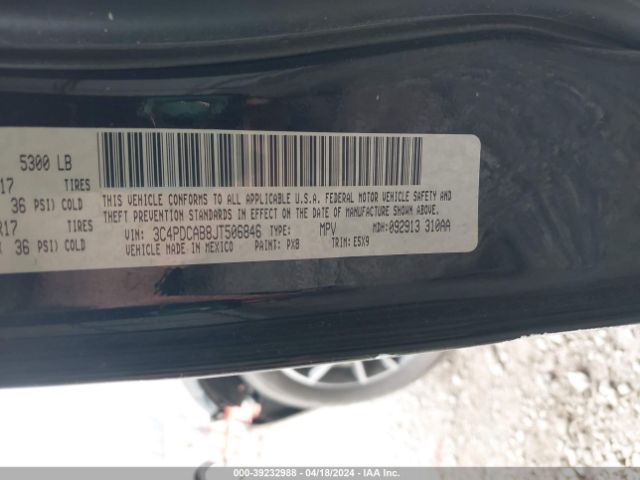 Photo 8 VIN: 3C4PDCAB8JT506846 - DODGE JOURNEY 