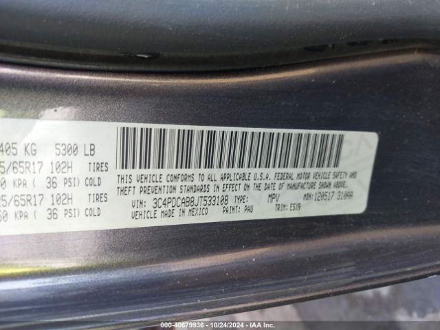 Photo 8 VIN: 3C4PDCAB8JT533108 - DODGE JOURNEY 