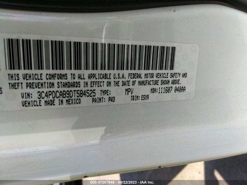 Photo 8 VIN: 3C4PDCAB9DT584525 - DODGE JOURNEY 