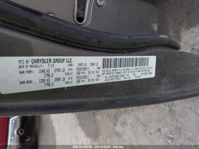 Photo 8 VIN: 3C4PDCAB9DT730633 - DODGE JOURNEY 