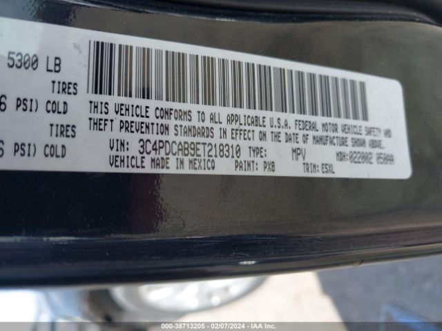 Photo 8 VIN: 3C4PDCAB9ET218310 - DODGE JOURNEY 