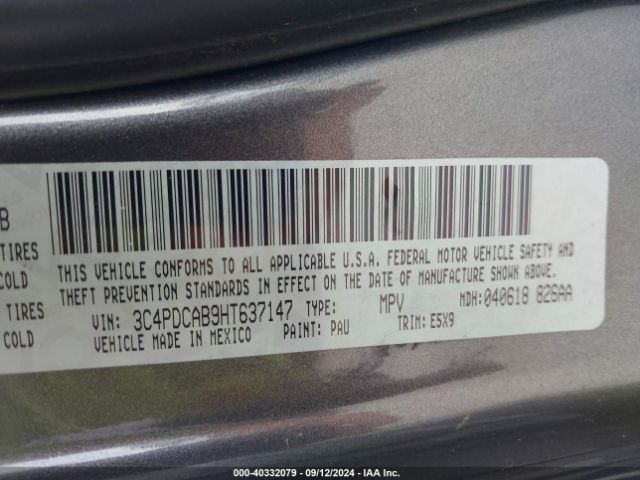 Photo 8 VIN: 3C4PDCAB9HT637147 - DODGE JOURNEY 