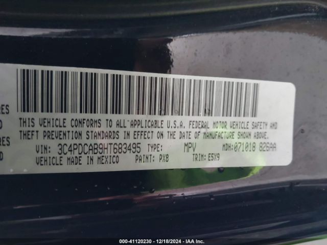 Photo 8 VIN: 3C4PDCAB9HT683495 - DODGE JOURNEY 