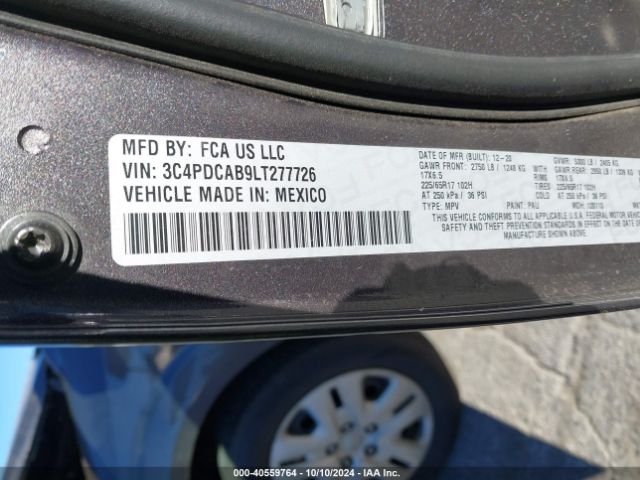 Photo 8 VIN: 3C4PDCAB9LT277726 - DODGE JOURNEY 